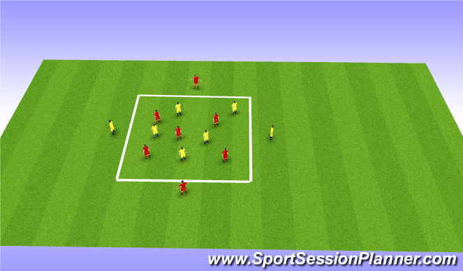 Football/Soccer Session Plan Drill (Colour): Possession - Skill Intro P1