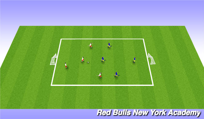 Football/Soccer Session Plan Drill (Colour): 3 vs 3 tournament