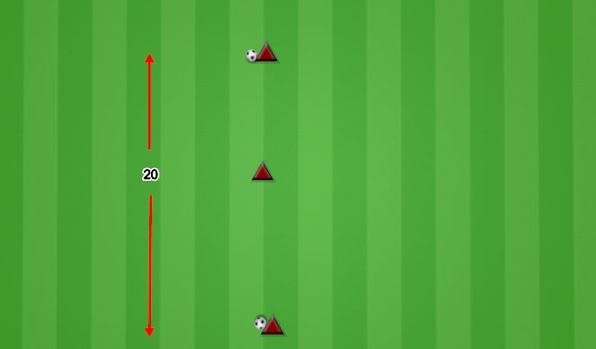 Football/Soccer Session Plan Drill (Colour): CHECK AND PLAY IN THREES