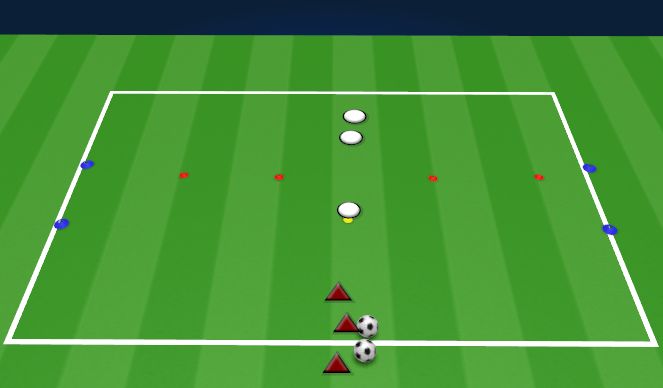 Fútbol Ejercicio del Plan de Sesiones (Color): FEINT GAME