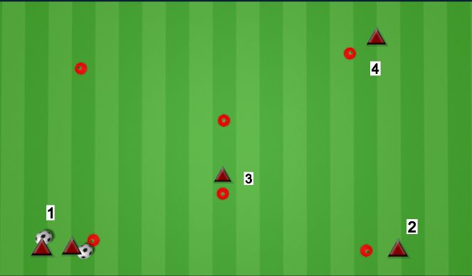 Football/Soccer Session Plan Drill (Colour): West Brom Passing Warm Up #1