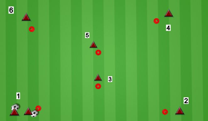 Football/Soccer Session Plan Drill (Colour): West Brom Passing Warm Up #2