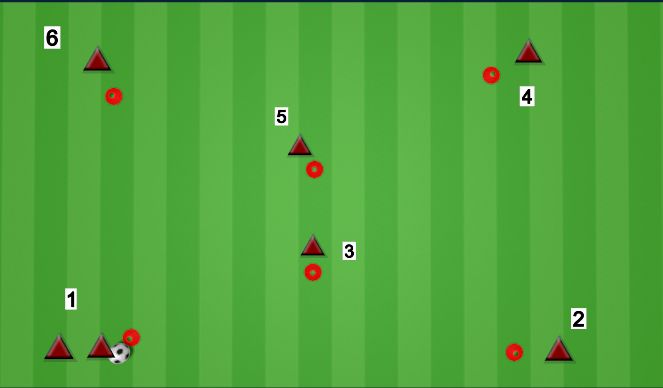Football/Soccer Session Plan Drill (Colour): West Brom Passing Warm Up #4