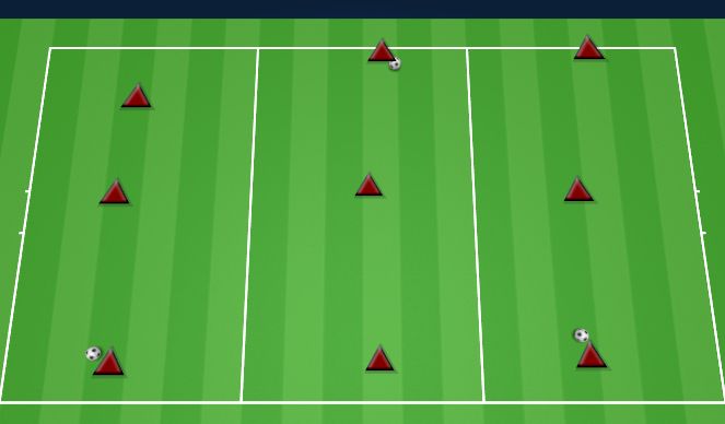 Football/Soccer Session Plan Drill (Colour): PASSING SHORT SHORT LONG