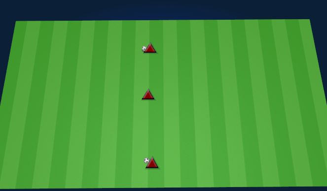 Football/Soccer Session Plan Drill (Colour): CHECK AND PLAY IN THREES