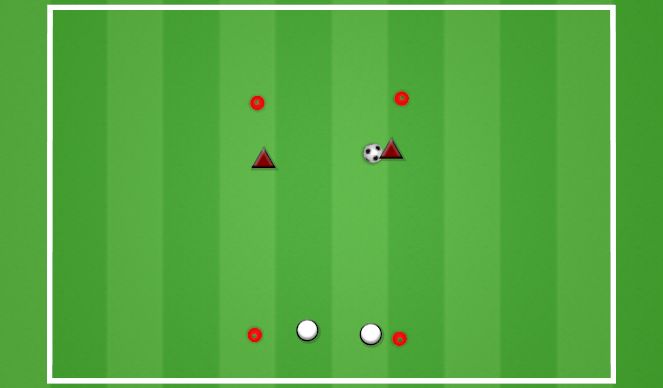 Football/Soccer Session Plan Drill (Colour): HEADING BATTLES