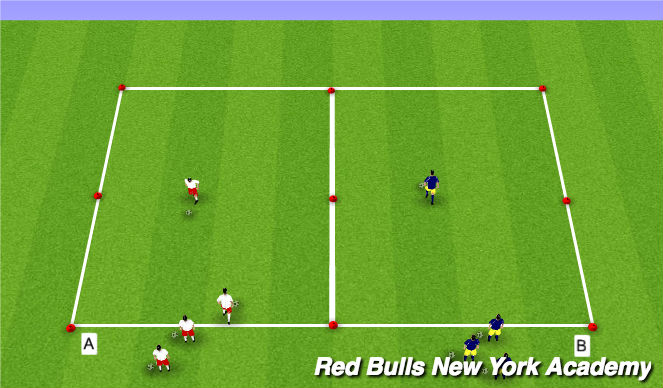 Football/Soccer Session Plan Drill (Colour): Technical