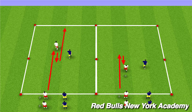 Football/Soccer Session Plan Drill (Colour): Skill Development