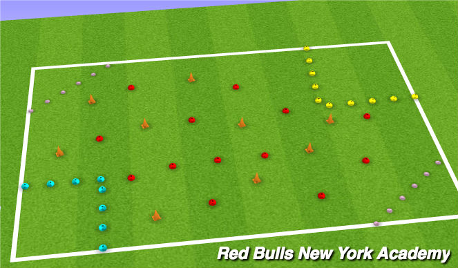 Football/Soccer Session Plan Drill (Colour): Space mission