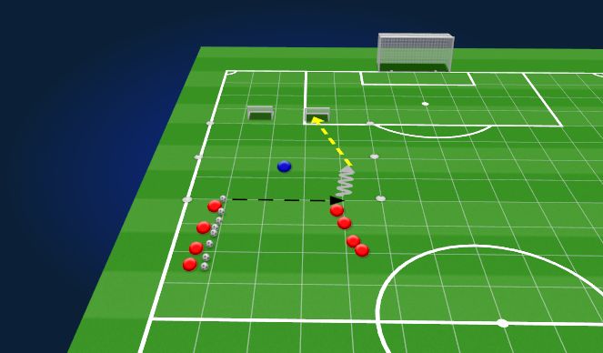Football/Soccer Session Plan Drill (Colour): Striking the Ball