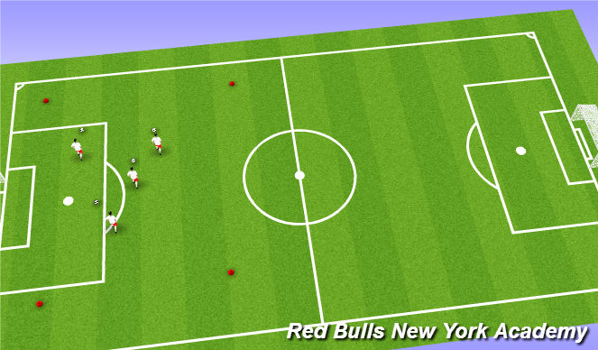 Football/Soccer Session Plan Drill (Colour): warm up