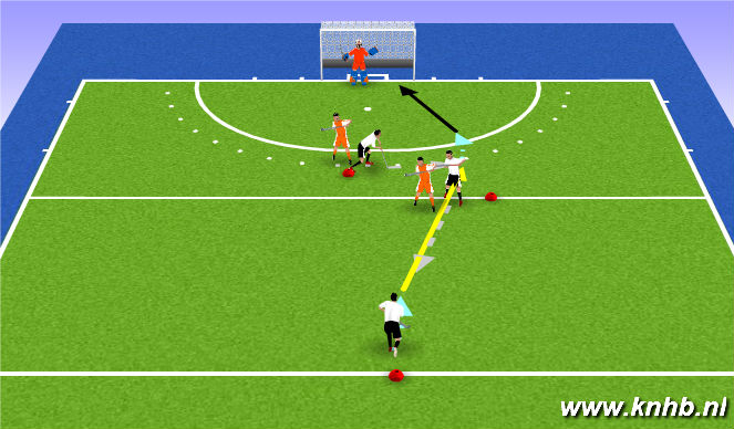 Hockey Session Plan Drill (Colour): Screen 1