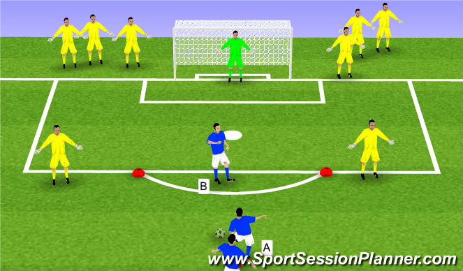 Football/Soccer Session Plan Drill (Colour): Stage 5