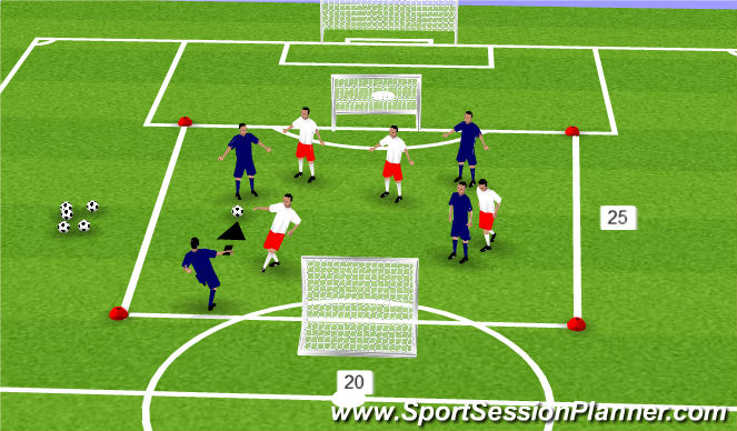 Football/Soccer Session Plan Drill (Colour): Screen 4