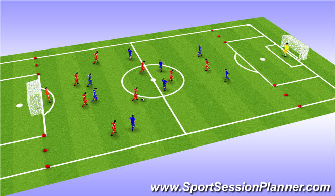 Football/Soccer Session Plan Drill (Colour): Screen 6