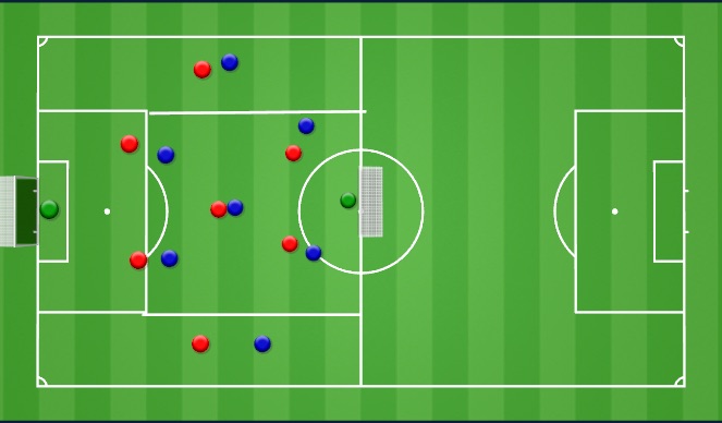 Football/Soccer Session Plan Drill (Colour): SSG 1st block