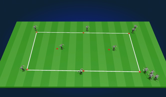 Football/Soccer Session Plan Drill (Colour): Continuous Pattern