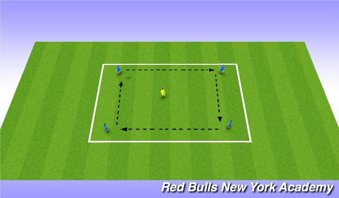 Football/Soccer Session Plan Drill (Colour): Keep Away