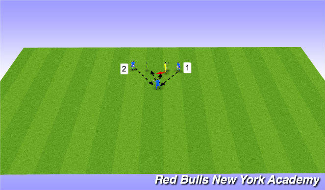 Football/Soccer Session Plan Drill (Colour): Reaction Saves