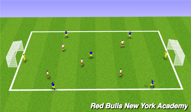 Football/Soccer Session Plan Drill (Colour): Small Sided Game