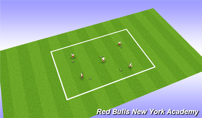 Football/Soccer Session Plan Drill (Colour): Warm Up