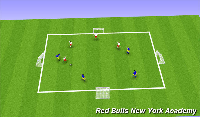 Football/Soccer Session Plan Drill (Colour): Conditioned Game