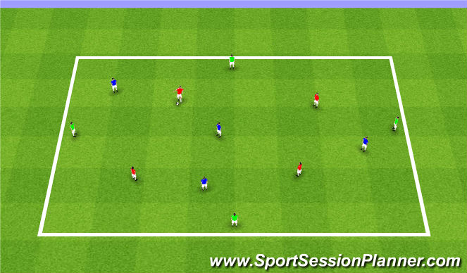 Football/Soccer Session Plan Drill (Colour): Stage 2