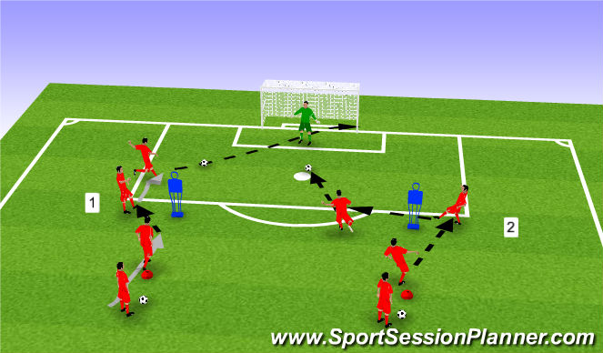 Football/Soccer Session Plan Drill (Colour): Screen 4