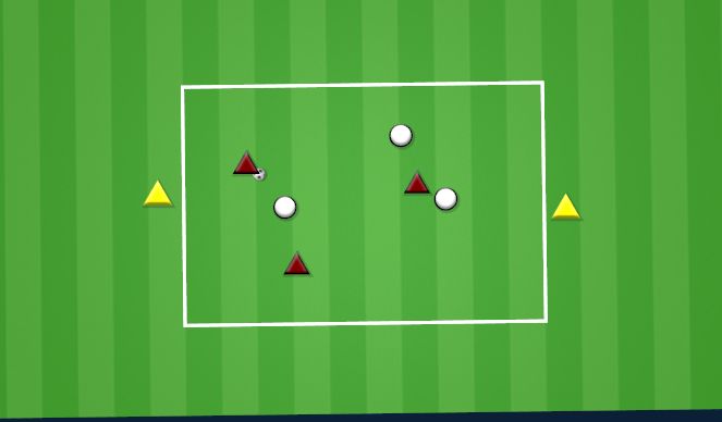 Football/Soccer Session Plan Drill (Colour): TARGET WARM UP