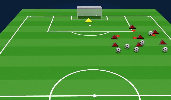 Football/Soccer Session Plan Drill (Colour): 3V1 PRE GAME WIDE U14+