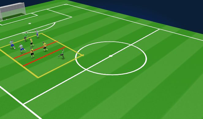 Football/Soccer Session Plan Drill (Colour): Animation 3