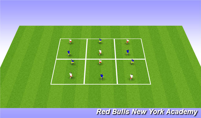Football/Soccer Session Plan Drill (Colour): Technique