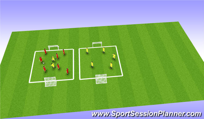 Football/Soccer Session Plan Drill (Colour): Possession - Skill Training