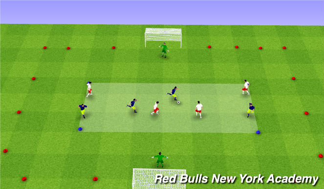 Football/Soccer Session Plan Drill (Colour): Conditioned Game