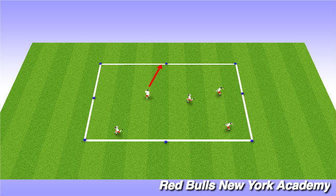 Football/Soccer Session Plan Drill (Colour): Warm up