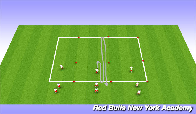 Football/Soccer Session Plan Drill (Colour): technical