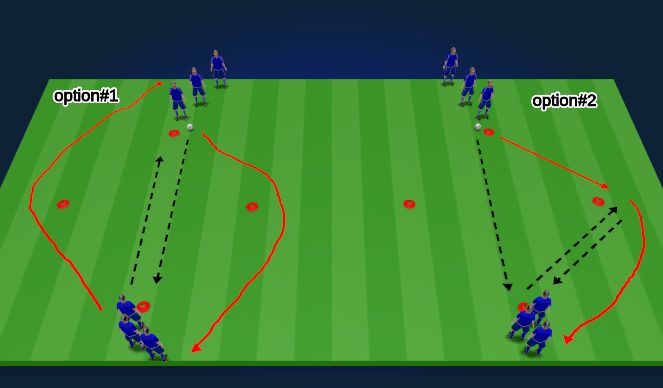 Football/Soccer Session Plan Drill (Colour): Diamond passing
