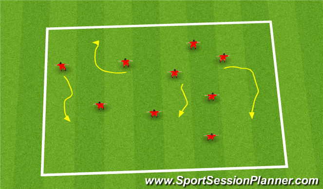 Football/Soccer Session Plan Drill (Colour): Fun Games - King of the Ring