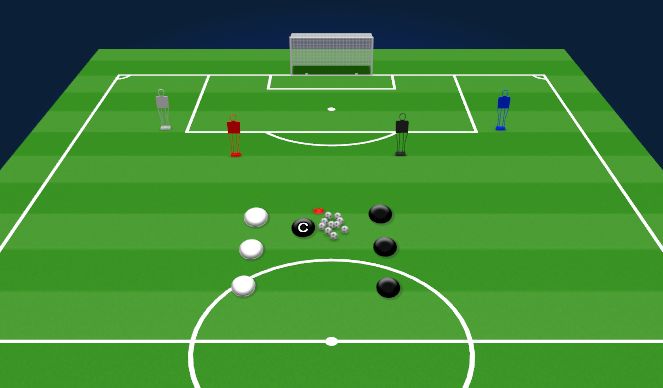 Football/Soccer Session Plan Drill (Colour): REALISM
