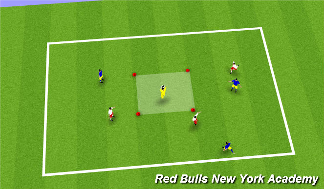 Football/Soccer Session Plan Drill (Colour): Conditioned Game