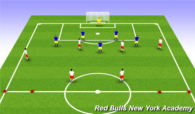 Football/Soccer Session Plan Drill (Colour): Half field Game