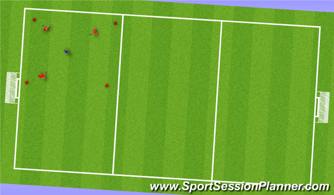 Football/Soccer Session Plan Drill (Colour): Drill #1