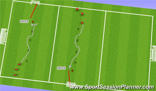 Football/Soccer Session Plan Drill (Colour): Drill #2