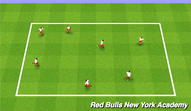 Football/Soccer Session Plan Drill (Colour): Stuck in the Mud