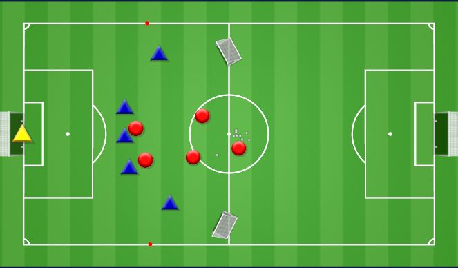 Football/Soccer Session Plan Drill (Colour): Defending Final Third - Specific Practice