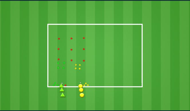 Football/Soccer Session Plan Drill (Colour): Warm-up: Tic Tac Toe