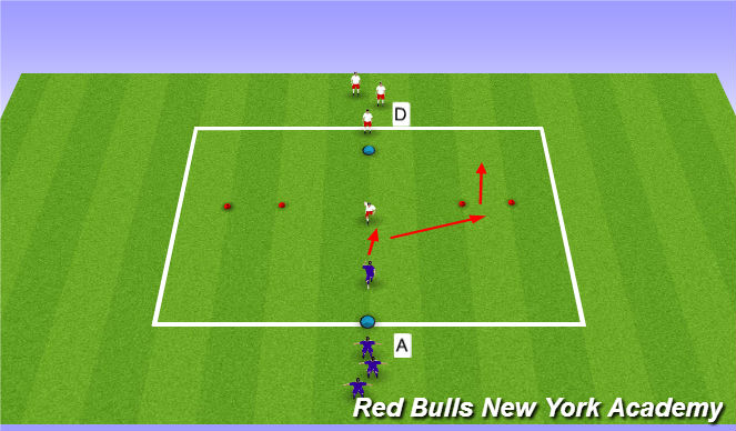 Football/Soccer Session Plan Drill (Colour): Warm Up