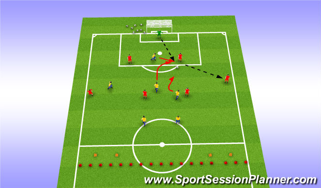 Football/Soccer Session Plan Drill (Colour): Screen 1