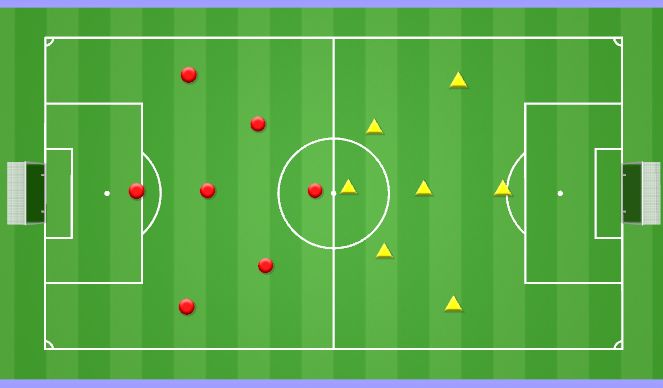 Football/Soccer Session Plan Drill (Colour): 8v8 Game