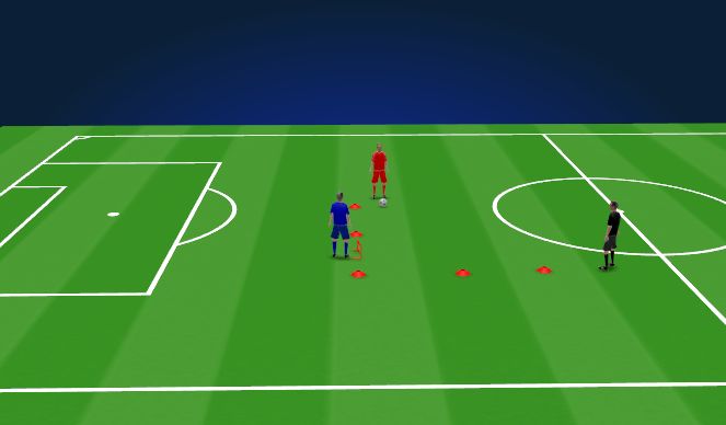 Football/Soccer Session Plan Drill (Colour): Animation 1